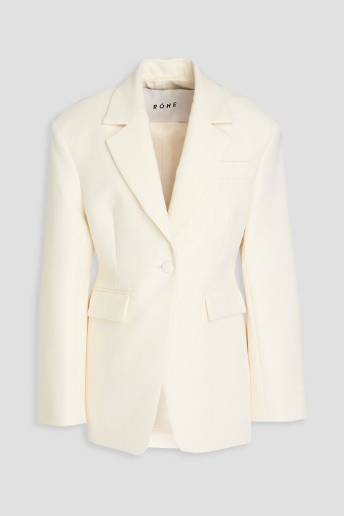Crepe blazer - White - DE 38