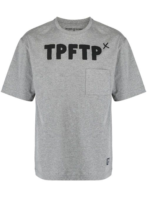 Logo print short-sleeve T-shirt - Grey
