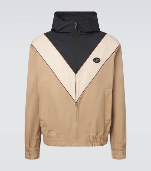 VLogo striped jacket