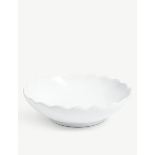 White Portobello Scalloped Bowls set of two 