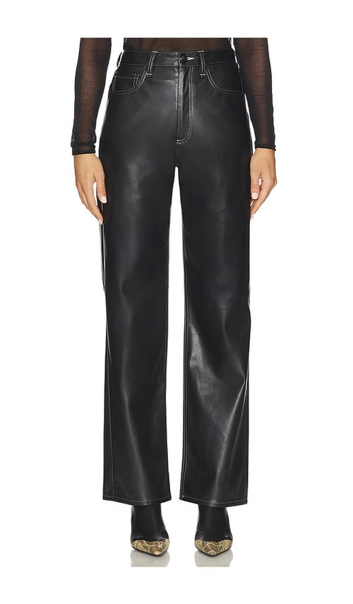 Rag & Bone Shea Faux Leather Straight Pant in Black. 30 also , 24, 25, 26, 27