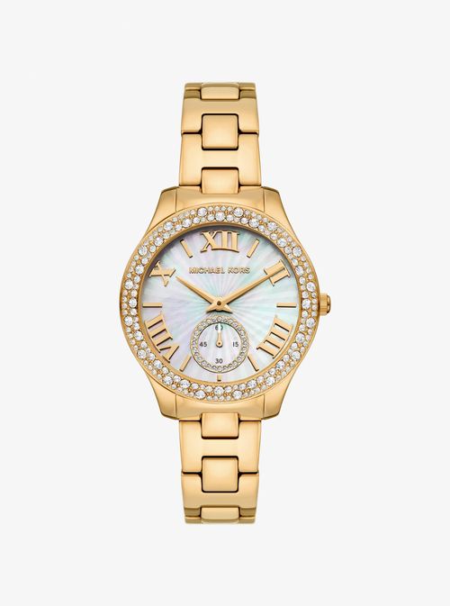Liliane Pavé Gold-Tone Watch in Gold - One Size