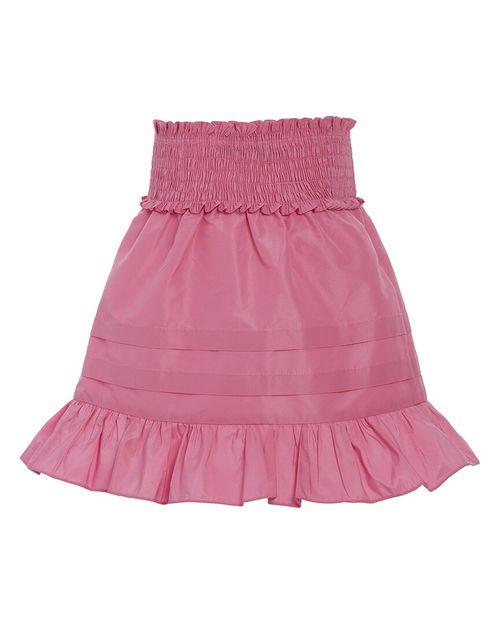 Diana Taffeta Smocked Skirt
