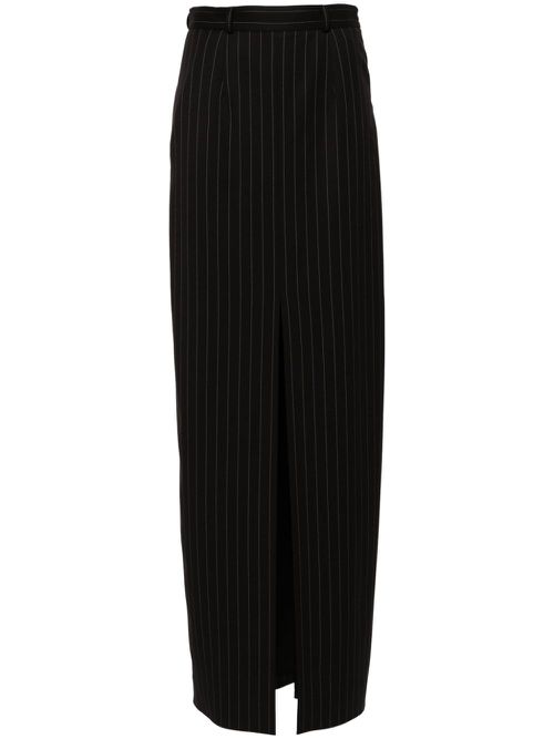 Pintstriped maxi skirt - Black