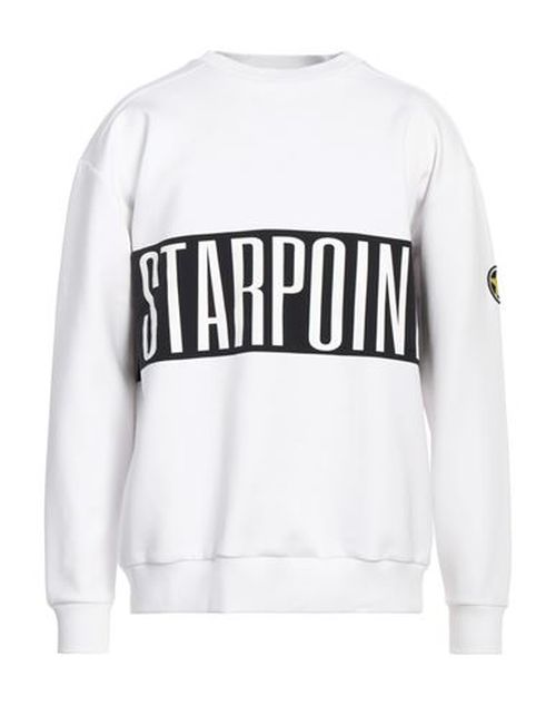 Man Sweatshirt White Size M Cotton, Polyester, Elastane, Polyamide