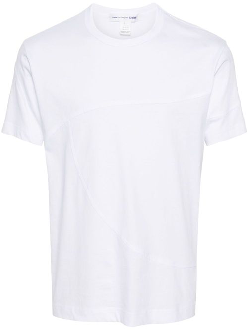 Panelled cotton T-shirt - White