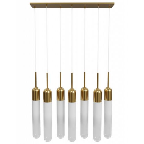 Aged Brass Pendant from the Tribeca Collection