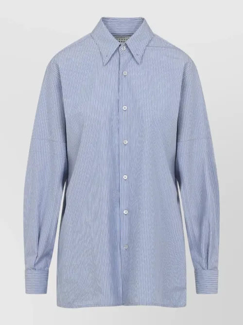 Maison Margiela - long sleeve striped shirt button front