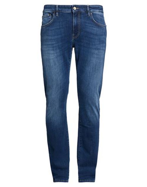 Man Jeans Blue Size 30 Cotton, Polyester, Elastane