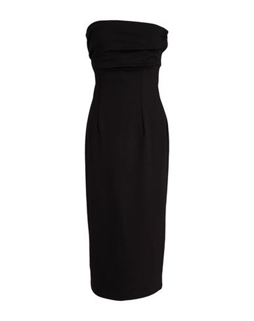 Woman Midi dress Black Size M Viscose, Nylon, Elastane