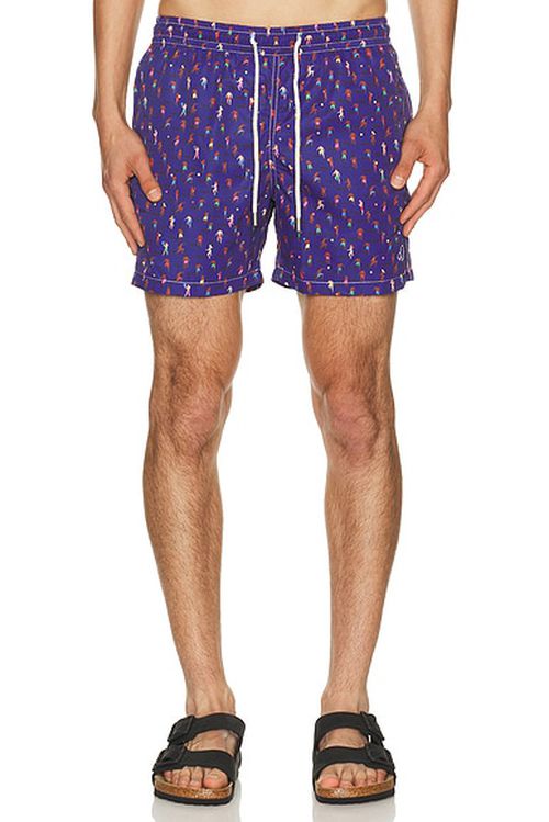 Arrels Barcelona Altinha x Malika Favre Exclusive Swim Shorts in Blue in Blue Altinha - Blue. L also in S, M, XL/1X