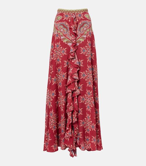 Printed maxi skirt