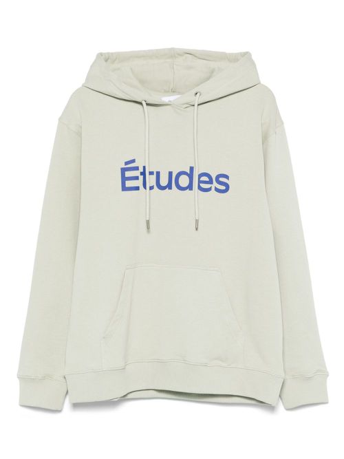 Études Studio logo-print hoodie - Green