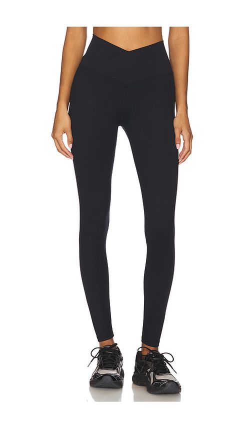 WellBeing + BeingWell FlowWell Callista Crossover Legging in Black. - L also in