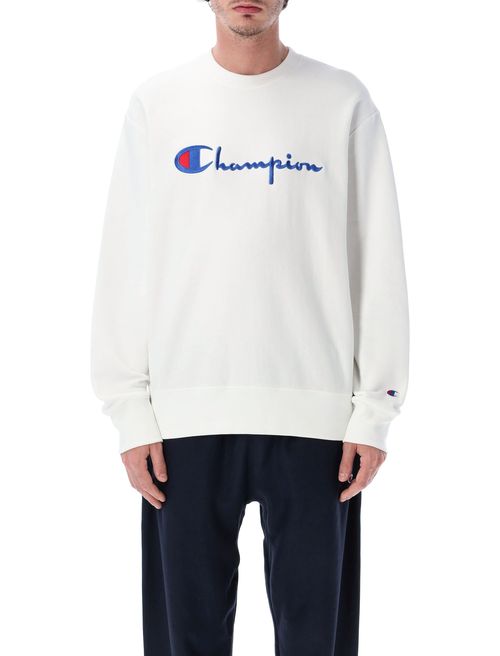 Champion Reverse Weave Champion Reverse Weave Crewneck Sweatshirt With Logo