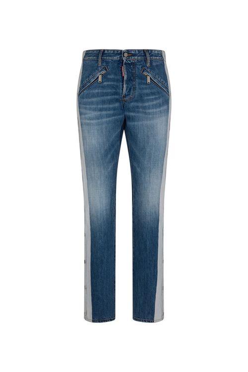 Navy Blue Mid Rise Jeans