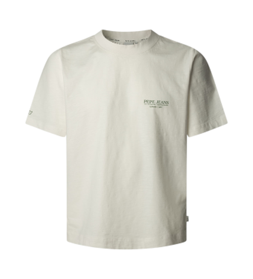 Pepe Jeans for man. PM509799 Short sleeve T-shirt Pette white (M), Casual, Cotton, Sustainable