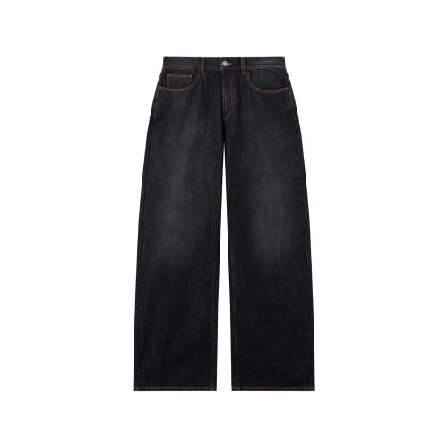 Curved Logo Denim Jeans