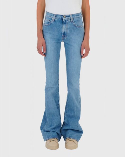 Ursula Comfort Flared Denim Jeans In Blue