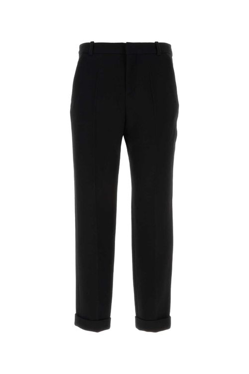 Virgin Wool Trousers — Black