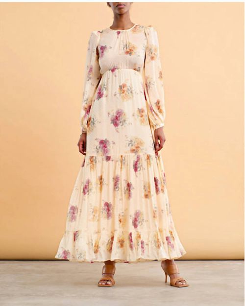 Dotted Jacquard Dress In Rose