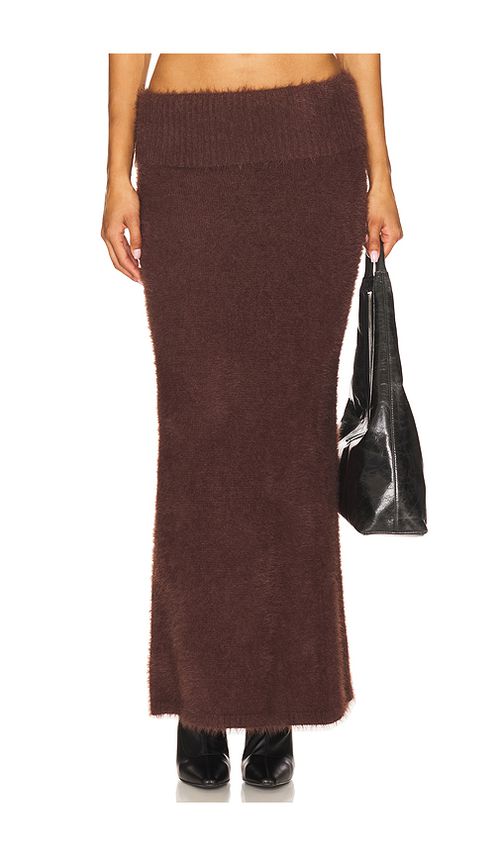 SEVEN WONDERS Anneliese Maxi Skirt in Chocolate. XL also in L, M