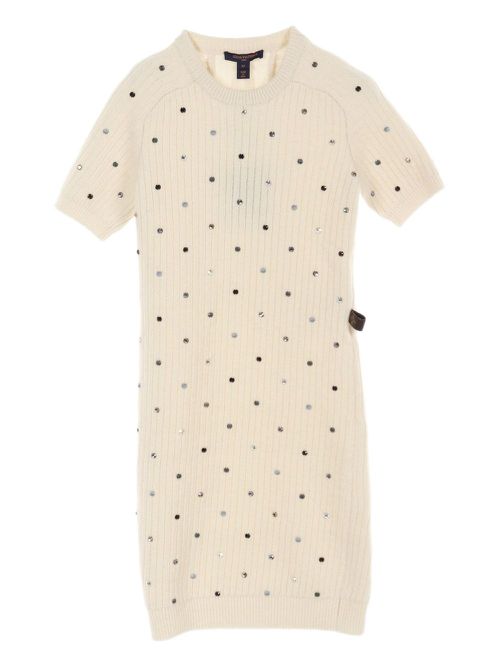 2020s rhinestone-embellished dress - Neutrals