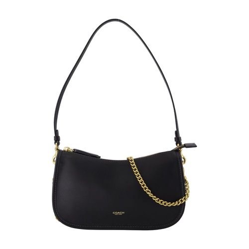 Coach Waverly Leather Shoulder Bag With Chain