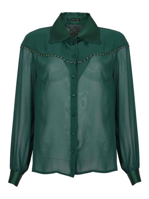Georgette Shirt With Jewel Embroidery