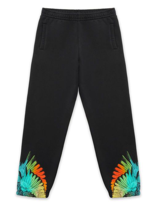 Icon Wings cotton track pants - Black