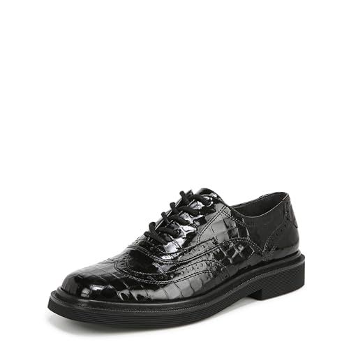 Franco Sarto Womens Audrey Lace Up Oxfords Black Patent Croco