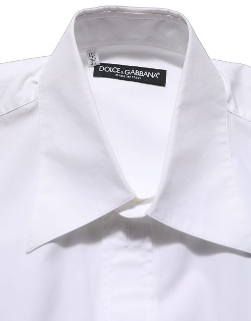 Cotton Sleeveless Formal Shirt — White