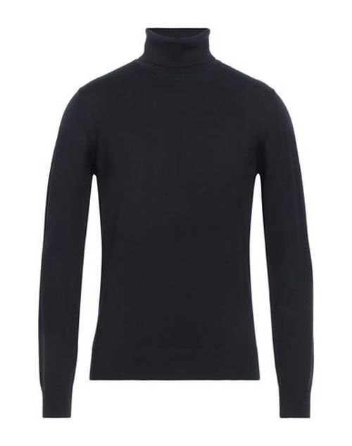 Alpha Studio Man Turtleneck Midnight blue Size 44 Merino Wool