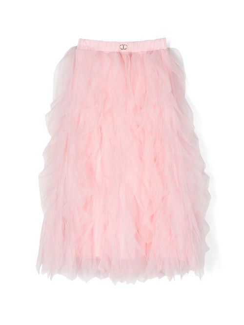 Logo-plaque long tutu - Pink