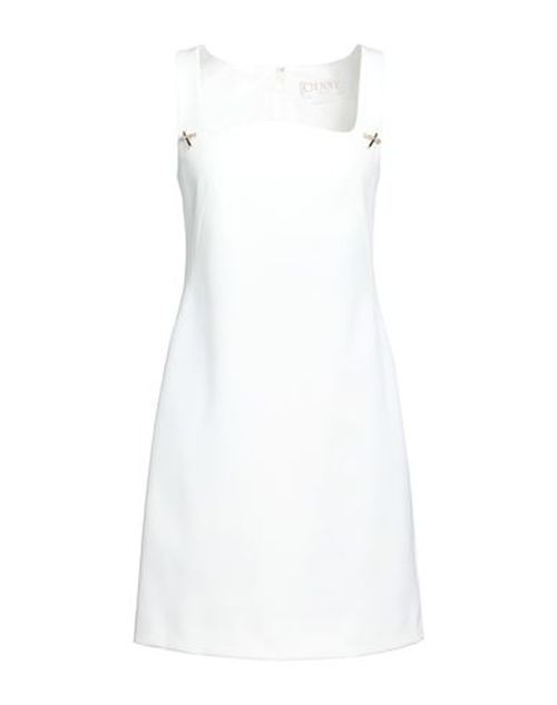 Woman Mini dress White Size 2 Viscose, Polyamide, Elastane