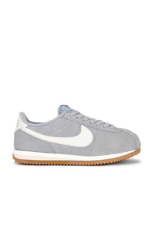 Nike Cortez Suede Sneaker in Grey