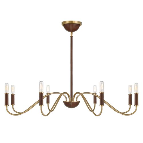 Abeline 8-Light Chandelier in Warm Bra