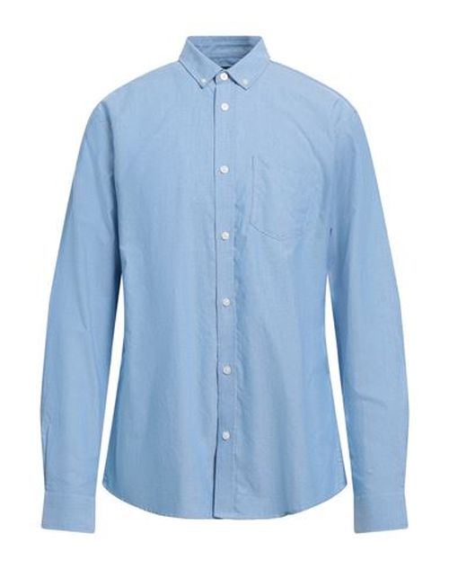 Only & Sons Man Shirt Light blue Size XS Cotton, Polyester