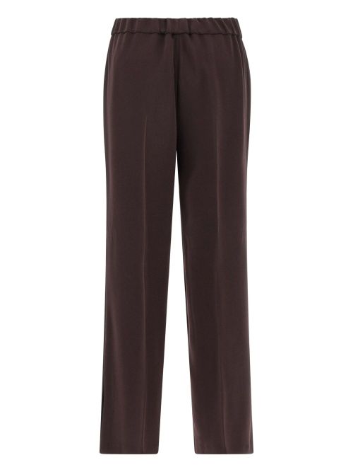 Wide-Leg Trousers — Brown