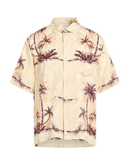 Man Shirt Beige Size 15 ¾ Silk