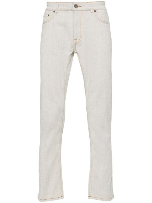 Slim-fit cotton jeans - Grey