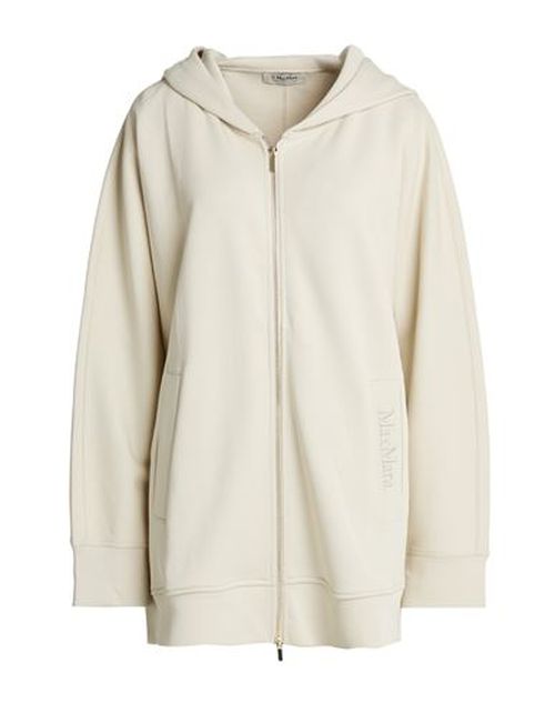 Woman Sweatshirt Beige Size S Cotton, Polyester