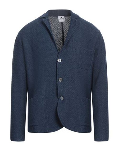 Man Blazer Navy Size 38 Linen, Cotton