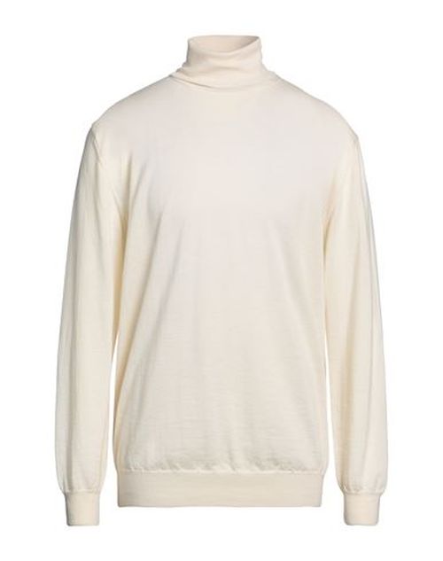 Man Turtleneck White Size M Merino Wool