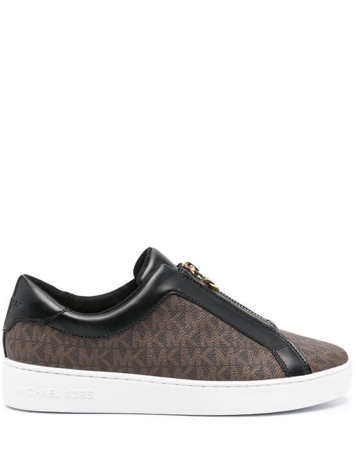 Keaton logo-print sneakers - Brown