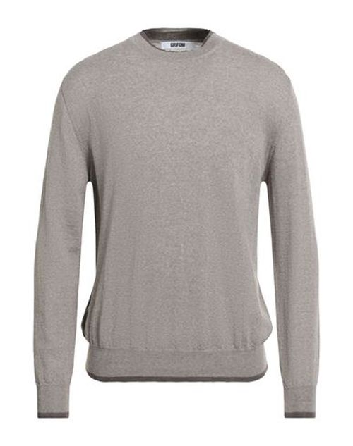 Grifoni Man Sweater Taupe Size 42 Virgin Wool