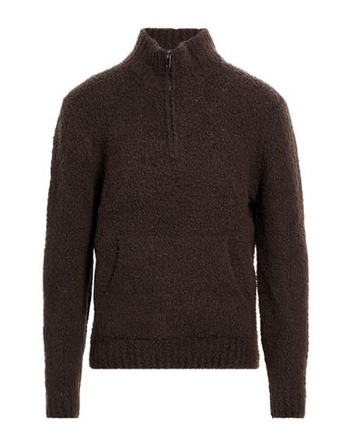 Lab Man Turtleneck Dark brown Size L Merino Wool, Polyamide