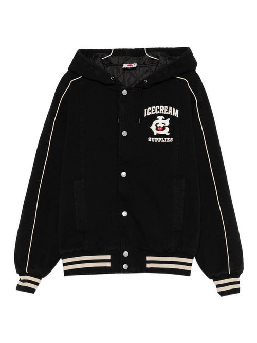 Cotton Hooded Bomber Jacket