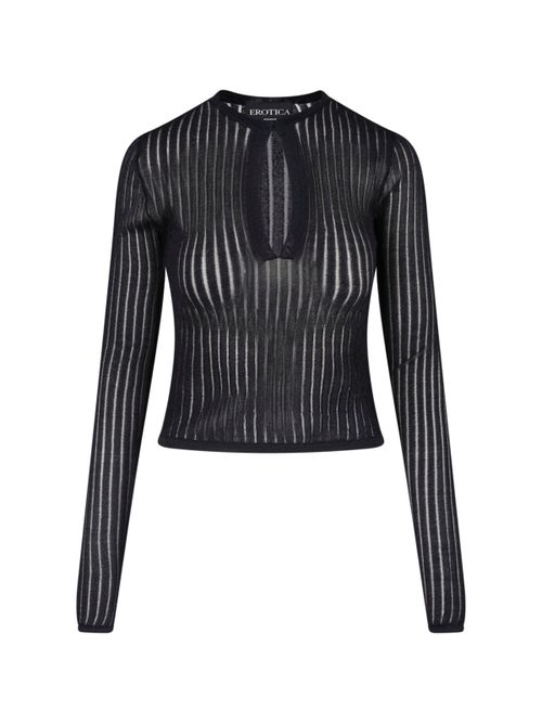 Women's Viscose Blend Sweater with Metal Accents