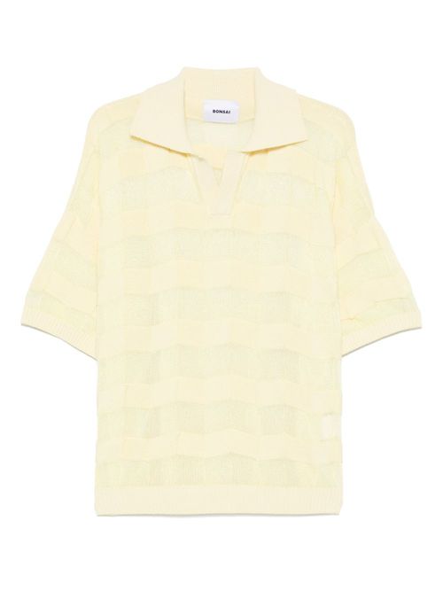 Bonsai knitted T-shirt - Yellow